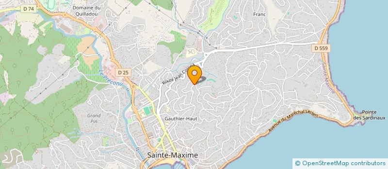 localisation de l'entreprise LA VIGIE LOCATION à SAINTE-MAXIME