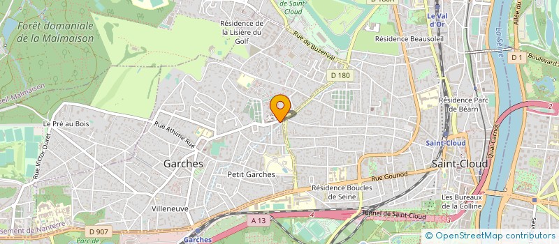 localisation de l'entreprise LA VIGIE STRASBOURG SUD à GARCHES