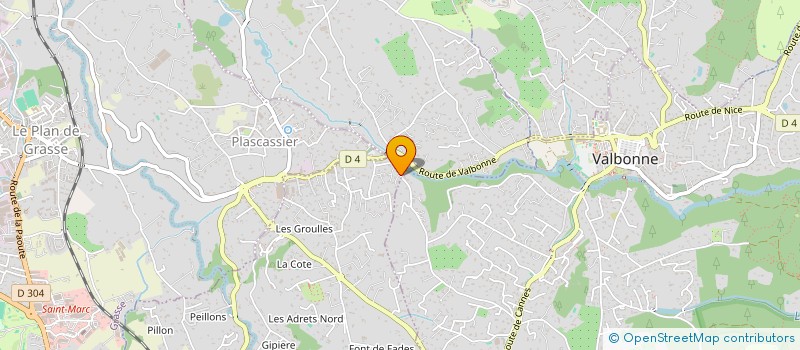 localisation de l'entreprise LA VIGIERE  MOUANS-SARTOUX