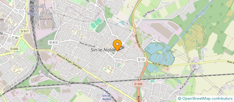 localisation de l'entreprise LA VIGILANTE à SIN-LE-NOBLE
