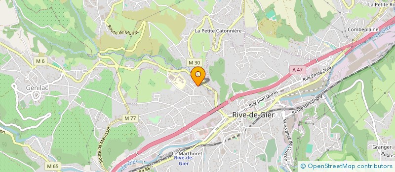 localisation de l'entreprise LA VIGNE  RIVE-DE-GIER