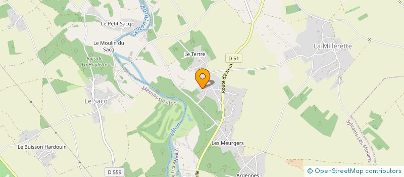 localisation de l'entreprise LA VIGNE  SYLVAINS-LES-MOULINS