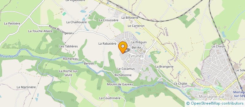 localisation de l'entreprise LA VIGNE 85 à MORTAGNE-SUR-SEVRE