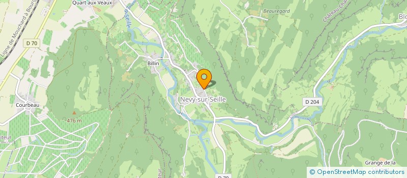 localisation de l'entreprise LA VIGNE AUX MOINES  NEVY-SUR-SEILLE