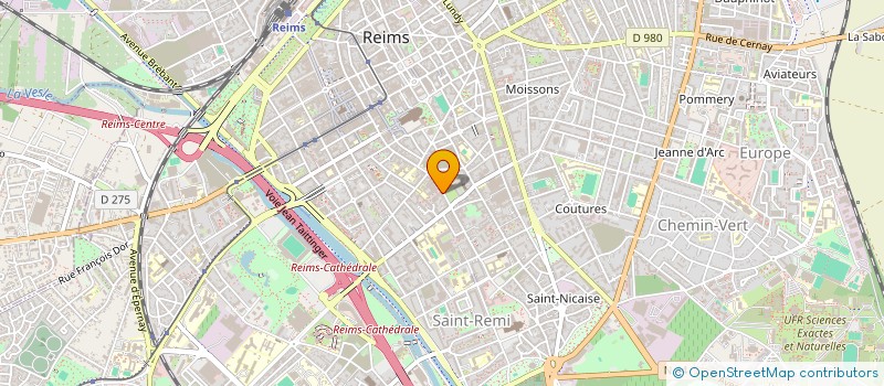 localisation de l'entreprise LA VIGNE DU ROY  REIMS