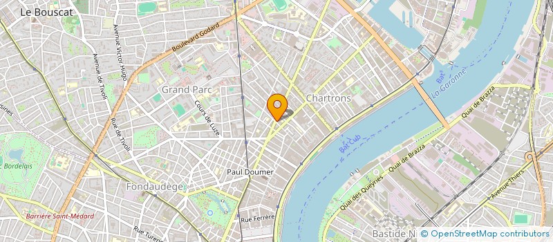 localisation de l'entreprise LA VIGNE ET LA TABLE à BORDEAUX
