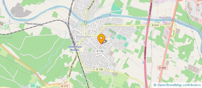 localisation de l'entreprise LA VIGNE ET LE VERGER  RIVESALTES