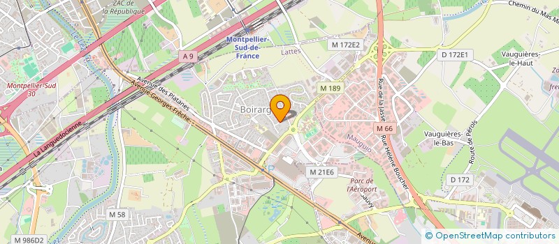 localisation de l'entreprise LA VIGNE SCI à LATTES