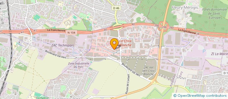 localisation de l'entreprise LA VIGNELY à SAINTE-GENEVIEVE-DES-BOIS
