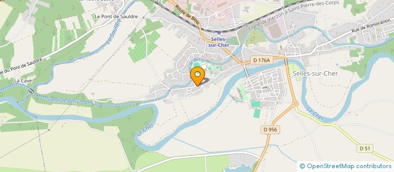 localisation de l'entreprise LA VIGNERONNE  SELLES-SUR-CHER