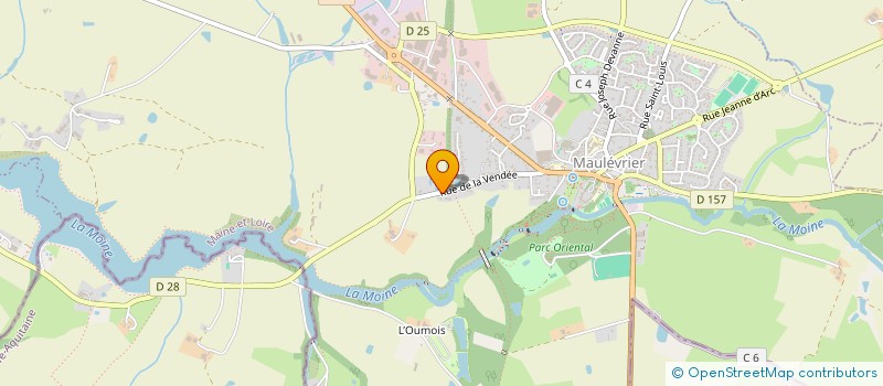localisation de l'entreprise LA VIGNIERE  MAULEVRIER