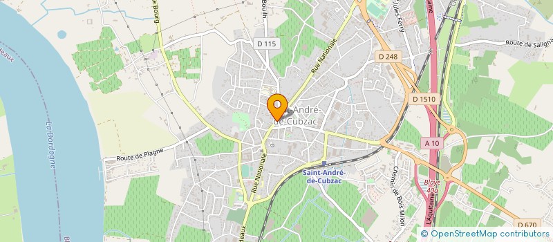 localisation de l'entreprise LA VIGNOLLE à SAINT-ANDRE-DE-CUBZAC