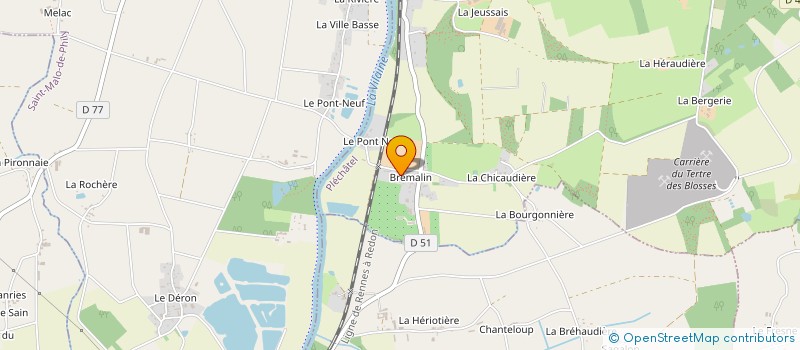 localisation de l'entreprise LA VILAINE ROUTE DES CIDRES AUX PORTES DE BRETAGNE  PLECHATEL