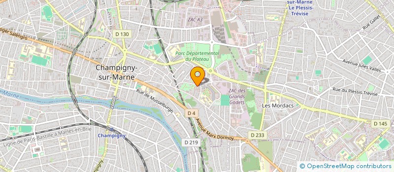 localisation de l'entreprise LA VILIPHONIE  CHAMPIGNY-SUR-MARNE