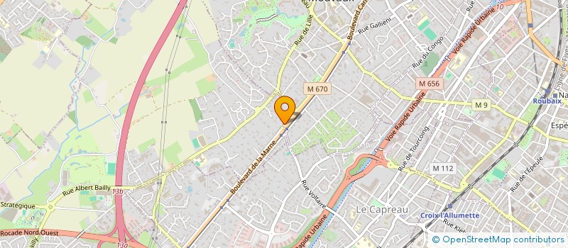 localisation de l'entreprise LA VILLA 122 à MOUVAUX