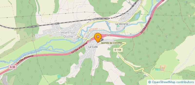 localisation de l'entreprise LA VILLA  VELARS-SUR-OUCHE