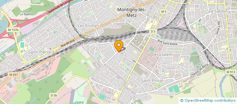 localisation de l'entreprise LA VILLA à MONTIGNY-LES-METZ