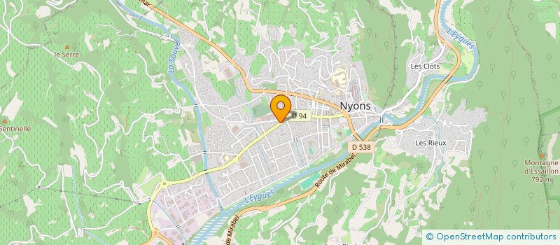 localisation de l'entreprise LA VILLA  NYONS