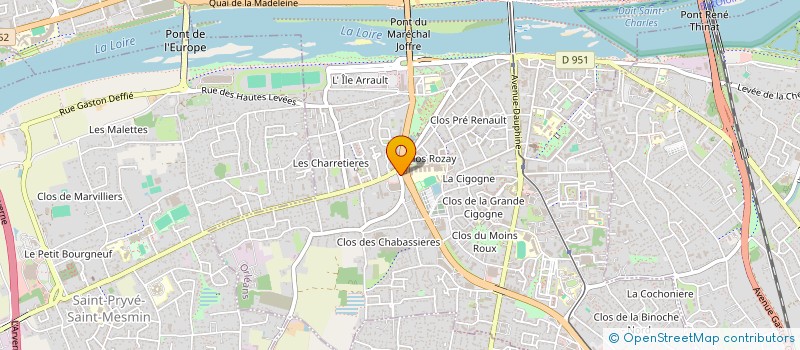 localisation de l'entreprise LA VILLA à ORLEANS