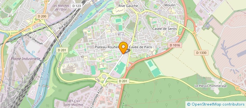 localisation de l'entreprise LA VILLA  CREIL