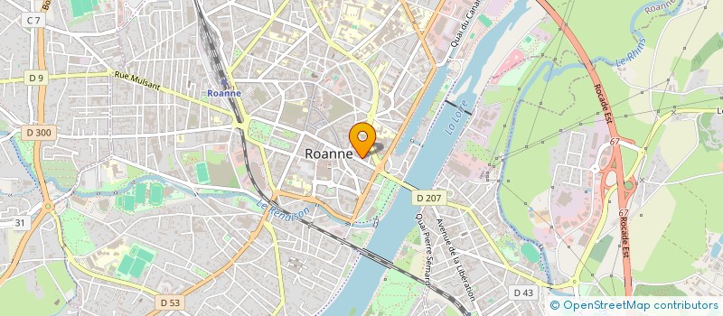 localisation de l'entreprise LA VILLA à ROANNE