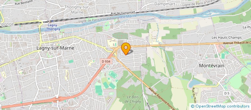 localisation de l'entreprise LA VILLA  LAGNY-SUR-MARNE