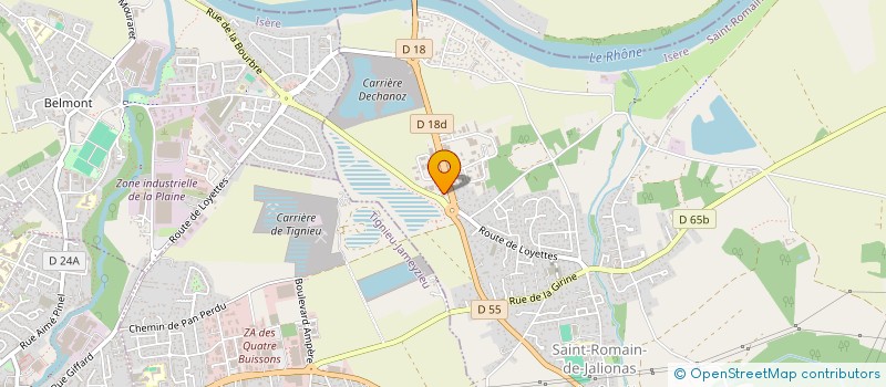 localisation de l'entreprise LA VILLA  SAINT-ROMAIN-DE-JALIONAS