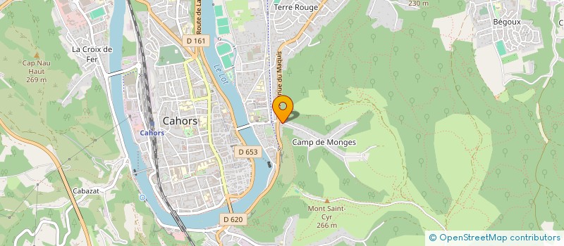 localisation de l'entreprise LA VILLA BELLE ROSE -CAHORS-  CAHORS