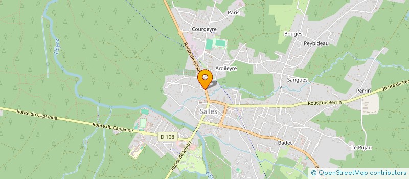 localisation de l'entreprise LA VILLA BLANCHE APPART HOTEL  SALLES