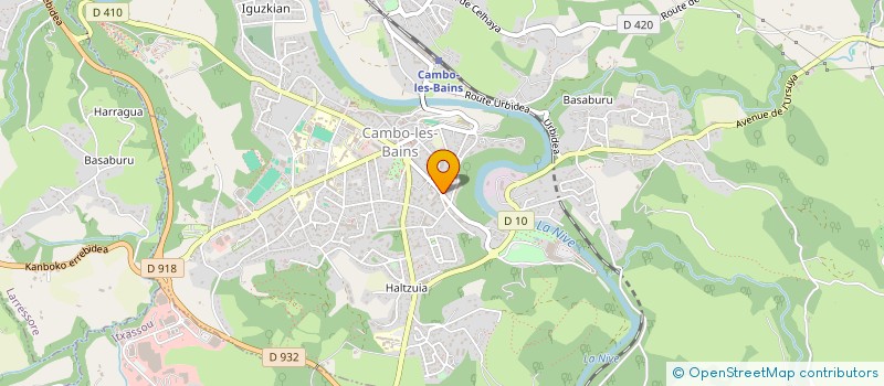 localisation de l'entreprise LA VILLA BLEUE à CAMBO-LES-BAINS