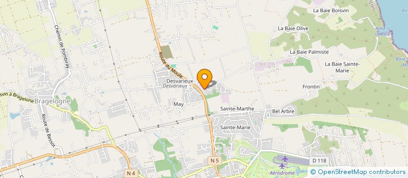 localisation de l'entreprise LA VILLA CHAVERANGEAS  SAINT FRANCOIS