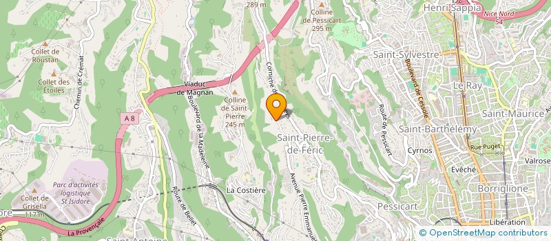 localisation de l'entreprise LA VILLA CLUB 06  NICE