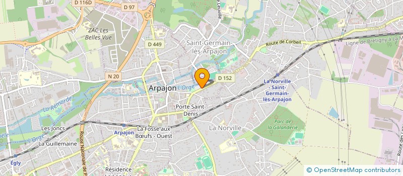 localisation de l'entreprise LA VILLA CREOLE ARPAJON  ARPAJON