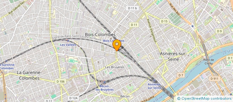 localisation de l'entreprise LA VILLA D'ANGLE à ASNIERES-SUR-SEINE