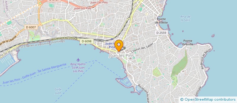 localisation de l'entreprise LA VILLA D'ELSA à ANTIBES