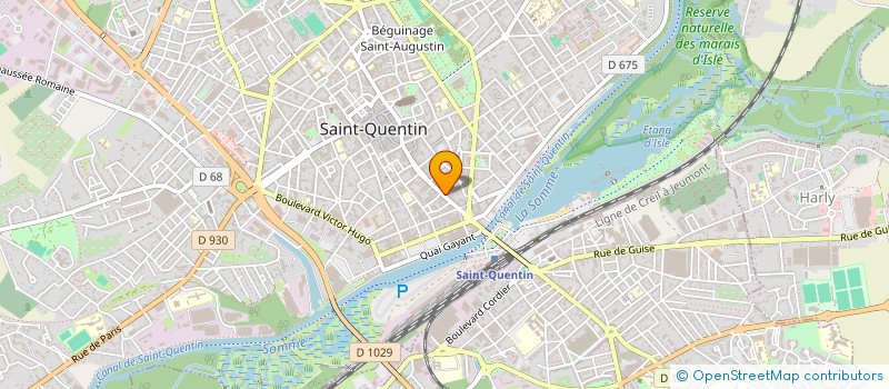 localisation de l'entreprise LA VILLA D'ISLE à SAINT-QUENTIN