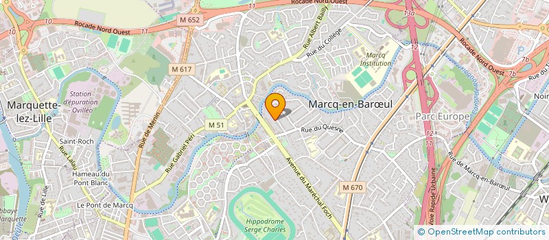 localisation de l'entreprise LA VILLA DE MUTTI à MARCQ-EN-BARŒUL