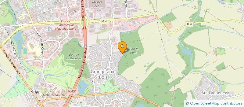 localisation de l'entreprise LA VILLA DE QUEULEU à METZ