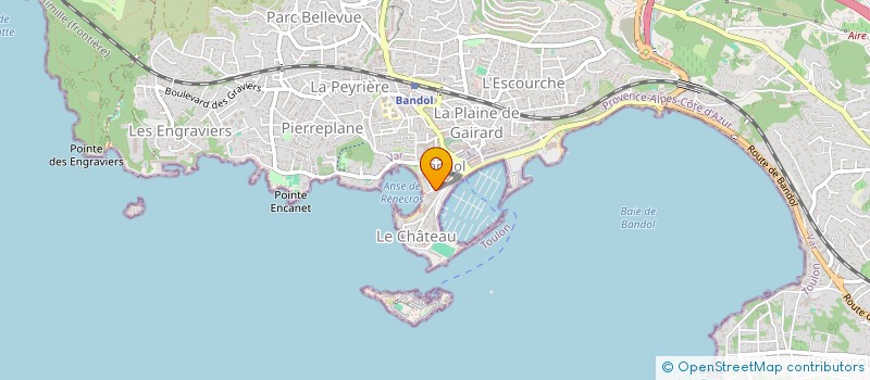 localisation de l'entreprise LA VILLA DE RENECROS à BANDOL