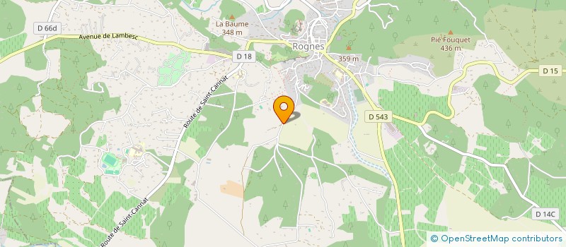 localisation de l'entreprise LA VILLA DES ARTISTES DE ROGNES  ROGNES