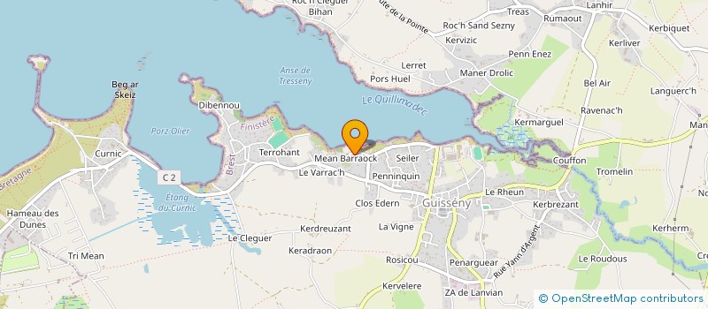 localisation de l'entreprise LA VILLA DES DUNES  GUISSENY