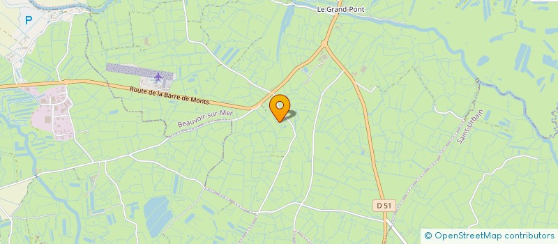 localisation de l'entreprise LA VILLA DES ETIERS  BEAUVOIR-SUR-MER