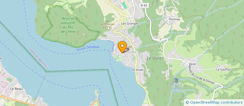 localisation de l'entreprise LA VILLA DES FLEURS  TALLOIRES-MONTMIN