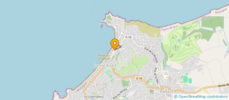 localisation de l'entreprise LA VILLA DES FLEURS  PLENEUF-VAL-ANDRE