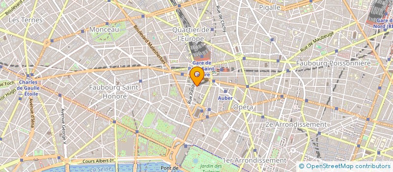 localisation de l'entreprise LA VILLA DES ROSES à PARIS