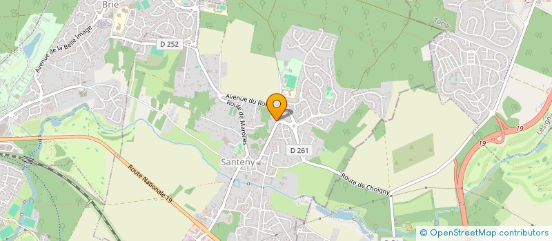 localisation de l'entreprise LA VILLA DES ROSES  SANTENY