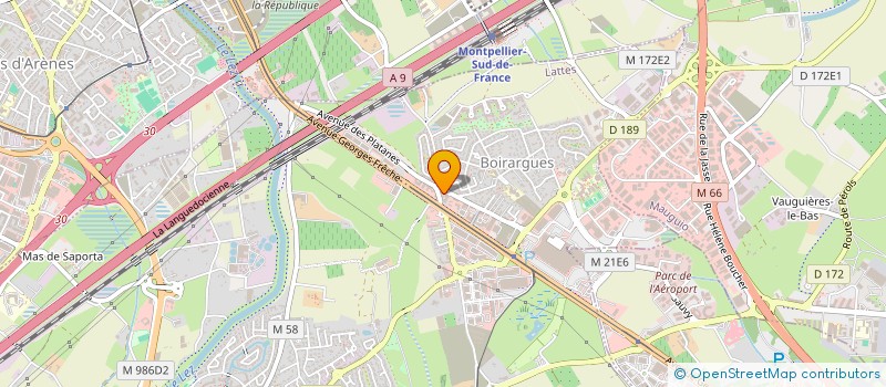 localisation de l'entreprise LA VILLA DES SENS à LATTES