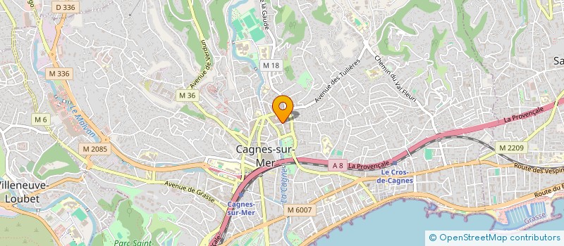 localisation de l'entreprise LA VILLA DU BEAL BY ACTISOURCE à CAGNES-SUR-MER