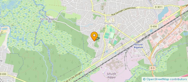 localisation de l'entreprise LA VILLA DU BOIS DE LYSE  BIGANOS