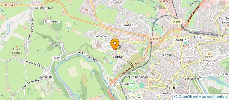 localisation de l'entreprise LA VILLA DU MAIL  RODEZ